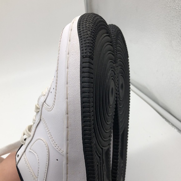 Nike Air Force 1 ESS Low (GS) White Black Sneakers DV1332 100 USED Size 5Y - Picture 13 of 16